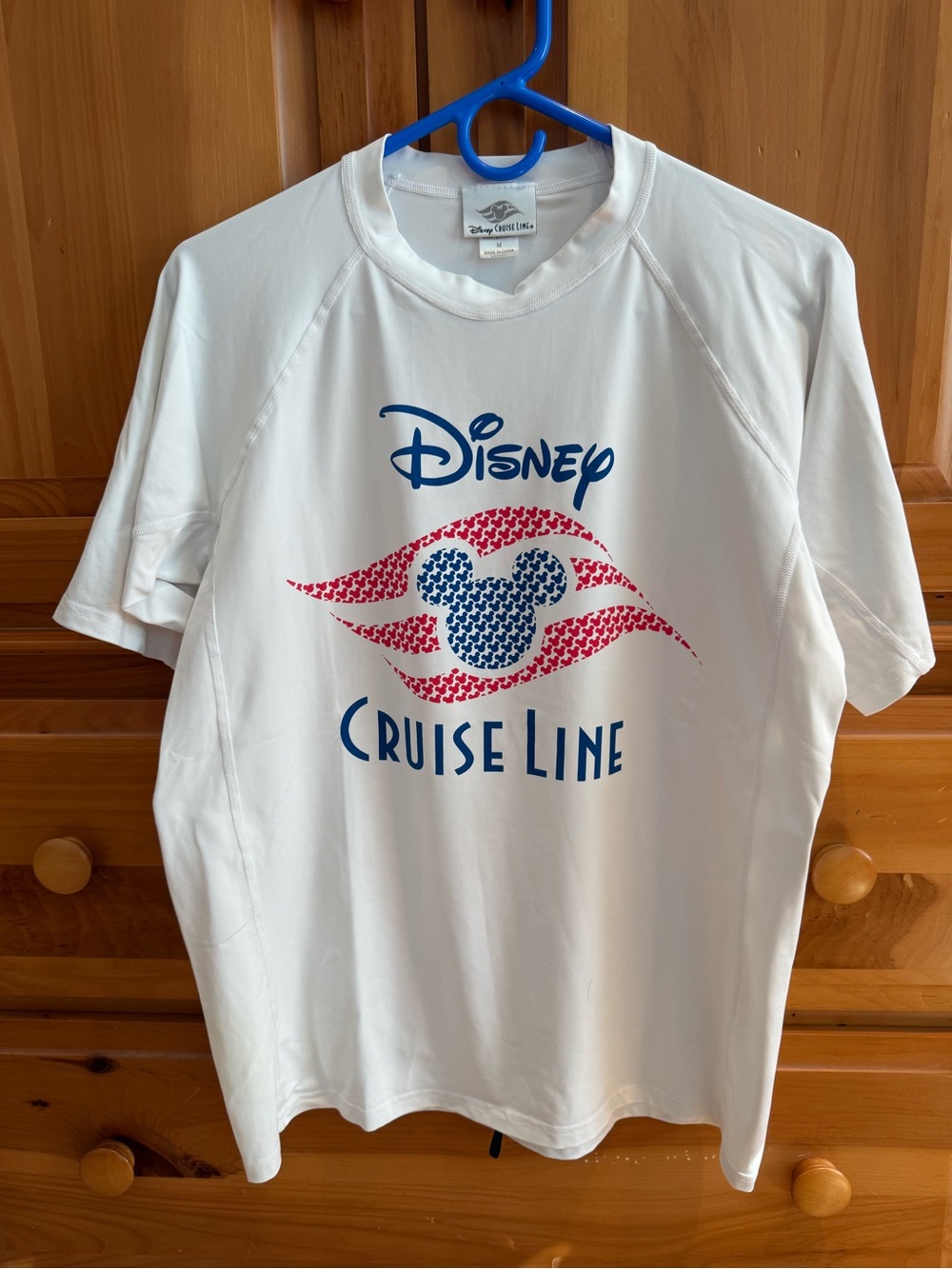 Disney Cruise Line White Logo Short Sleeve Rash Guard